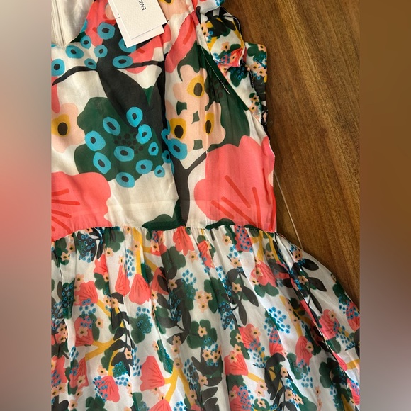 EMILY LOVELOCK Cactus floral midi‎ dress. Small. - Picture 2 of 9